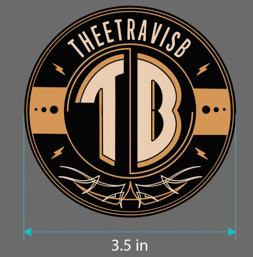 Theetravisb official logo sticker